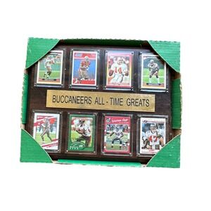 Tampa Bay Buccaneers All-Time Greats 8-Card Plaque Tom Brady Warren Sapp Lynch